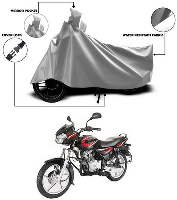 ANTHUB Waterproof Two Wheeler Cover for Bajaj(Discover 125 DTS-i, Silver)