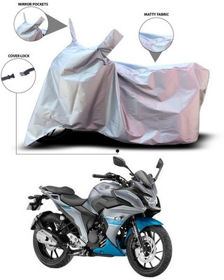 ANTHUB Waterproof Two Wheeler Cover for Yamaha(Fazer 25, Silver)
