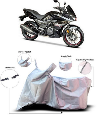 ANTHUB Waterproof Two Wheeler Cover for Hero(Xtreme 200S, Silver)