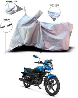 SEBONGO Waterproof Two Wheeler Cover for Hero(Splendor I Smart, Silver)