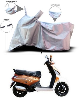 ANTHUB Waterproof Two Wheeler Cover for Mahindra(Gusto 125, Silver)