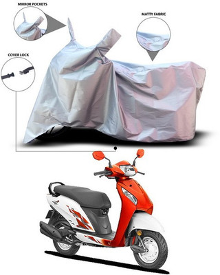 ANTHUB Waterproof Two Wheeler Cover for Honda(Activa, Silver)