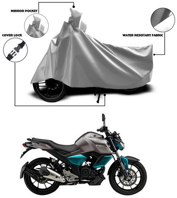 ANTHUB Waterproof Two Wheeler Cover for Yamaha(FZ S V3.0 FI, Silver)