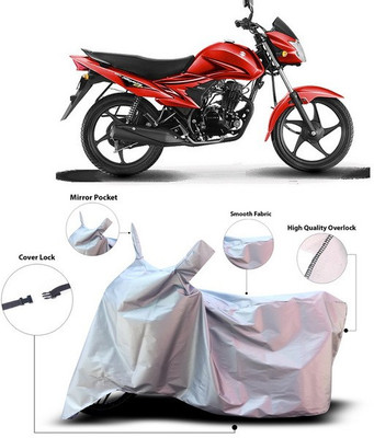 ANTHUB Waterproof Two Wheeler Cover for Suzuki(Hayate EP, Silver)