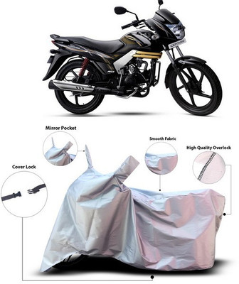 SEBONGO Waterproof Two Wheeler Cover for Mahindra(Centuro, Silver)