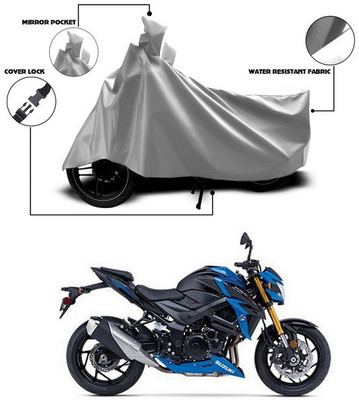 ANTHUB Waterproof Two Wheeler Cover for Suzuki(GSX-S750, Silver)