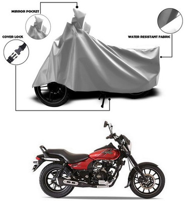 ANTHUB Waterproof Two Wheeler Cover for Bajaj(Avenger 180 Street, Silver)