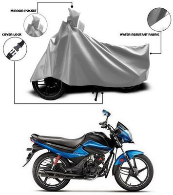 SEBONGO Waterproof Two Wheeler Cover for Hero(Splendor I Smart, Silver)