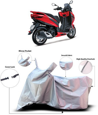 ANTHUB Two Wheeler Cover for Aprilia(Silver)