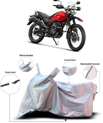 SEBONGO Waterproof Two Wheeler Cover for Hero(Xpulse 200T, Silver)