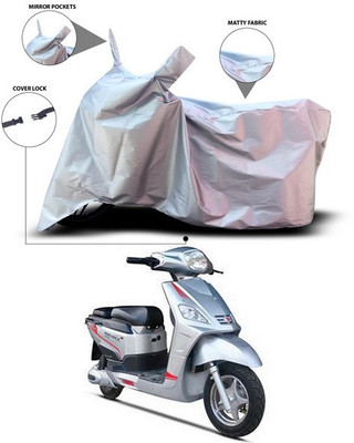 ANTHUB Waterproof Two Wheeler Cover for Hero(Electric NYX, Silver)