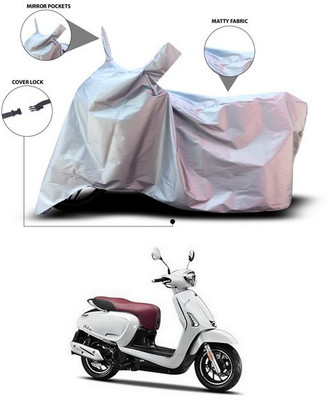 SEBONGO Waterproof Two Wheeler Cover for 22Motors(Silver)