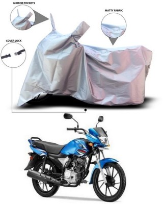 SEBONGO Waterproof Two Wheeler Cover for Yamaha(Saluto RX, Silver)