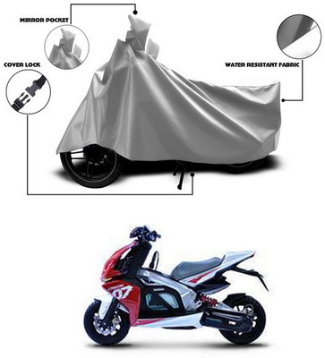 SEBONGO Waterproof Two Wheeler Cover for TVS(Silver)