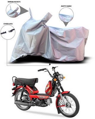 ANTHUB Waterproof Two Wheeler Cover for TVS(Heavy Duty Super XL, Silver)