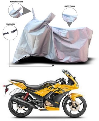 ANTHUB Waterproof Two Wheeler Cover for Hero(Karizma ZMR, Silver)