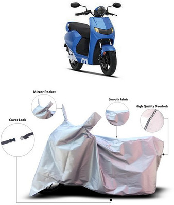 ANTHUB Waterproof Two Wheeler Cover for 22Motors(Flow, Silver)