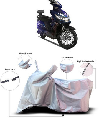 ANTHUB Waterproof Two Wheeler Cover for Okinawa(i-Praise, Silver)