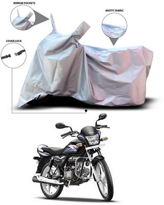 SEBONGO Waterproof Two Wheeler Cover for Hero(Splendor Pro, Silver)