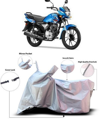 SEBONGO Waterproof Two Wheeler Cover for Yamaha(Saluto RX, Silver)