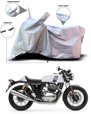 ANTHUB Waterproof Two Wheeler Cover for Royal Enfield(Continental GT 650, Silver)