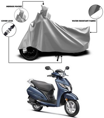 ANTHUB Waterproof Two Wheeler Cover for Honda(Activa 125, Silver)