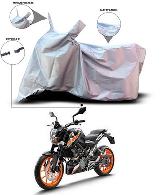 ANTHUB Waterproof Two Wheeler Cover for KTM(Duke 200, Silver)