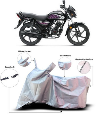 ANTHUB Waterproof Two Wheeler Cover for Honda(Dream Neo, Silver)