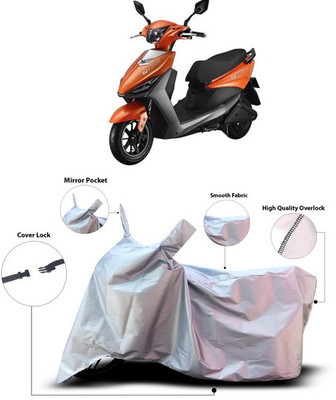 ANTHUB Waterproof Two Wheeler Cover for Indus(Yo, Silver)
