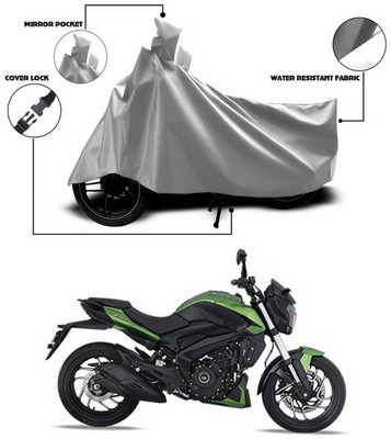 ANTHUB Waterproof Two Wheeler Cover for Bajaj(Dominar, Silver)