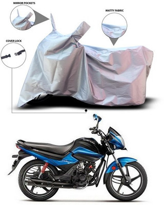 SEBONGO Waterproof Two Wheeler Cover for Hero(Splendor I Smart, Silver)