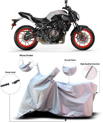 ANTHUB Waterproof Two Wheeler Cover for Yamaha(MT 9, Silver)