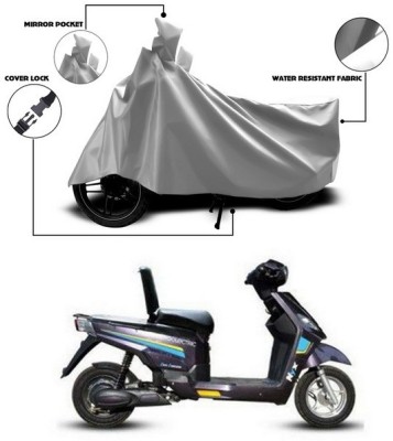 SEBONGO Waterproof Two Wheeler Cover for Hero(Electric NYX, Silver)