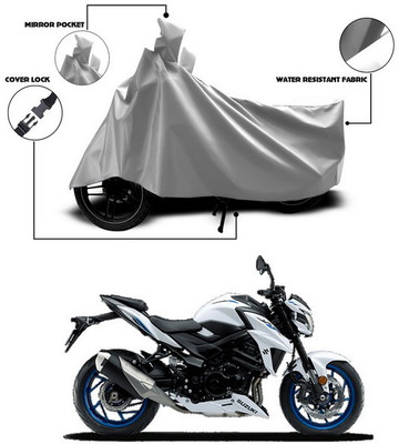 ANTHUB Waterproof Two Wheeler Cover for Suzuki(GSX-S750, Silver)