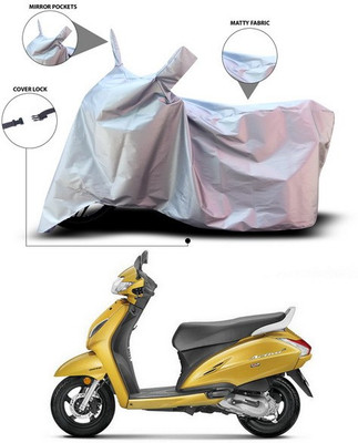 ANTHUB Waterproof Two Wheeler Cover for Honda(Activa 6G, Silver)