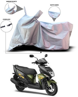 ANTHUB Two Wheeler Cover for Yamaha(Ray ZR, Silver)