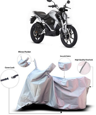ANTHUB Waterproof Two Wheeler Cover for Revolt(RV 300, Silver)