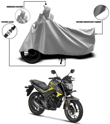 ANTHUB Waterproof Two Wheeler Cover for Honda(CB Hornet 160, Silver)