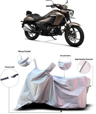 ANTHUB Two Wheeler Cover for Suzuki(intruder 150, Silver)
