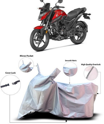 ANTHUB Waterproof Two Wheeler Cover for Honda(X-Blade, Silver)