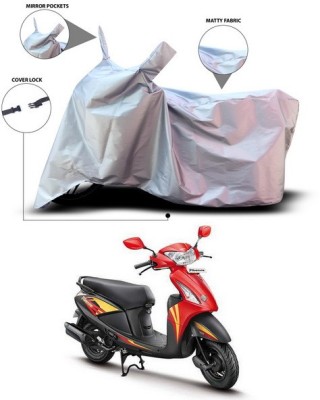 ANTHUB Waterproof Two Wheeler Cover for Hero(Pleasure, Silver)