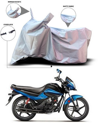 ANTHUB Waterproof Two Wheeler Cover for Hero(Splendor I Smart, Silver)