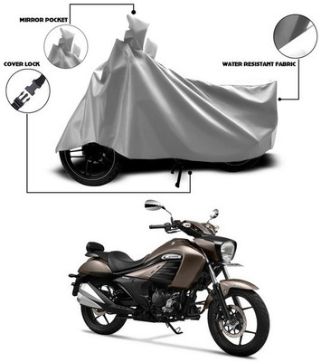ANTHUB Waterproof Two Wheeler Cover for Suzuki(intruder 150, Silver)