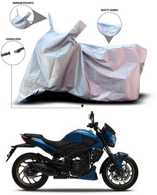 ANTHUB Waterproof Two Wheeler Cover for Bajaj(Dominar, Silver)