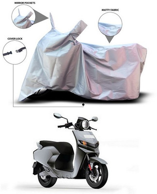 ANTHUB Waterproof Two Wheeler Cover for 22Motors(Flow, Silver)