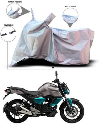 ANTHUB Waterproof Two Wheeler Cover for Yamaha(FZ S V3.0 FI, Silver)