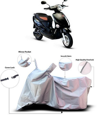 ANTHUB Waterproof Two Wheeler Cover for Hero(Electric Photon, Silver)