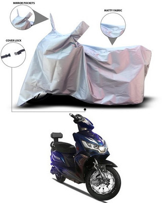 ANTHUB Waterproof Two Wheeler Cover for Okinawa(i-Praise, Silver)
