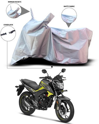 ANTHUB Waterproof Two Wheeler Cover for Honda(CB Hornet 160, Silver)