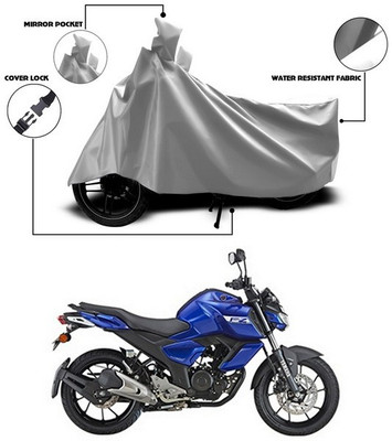 ANTHUB Waterproof Two Wheeler Cover for Yamaha(FZ S V3.0 FI, Silver)